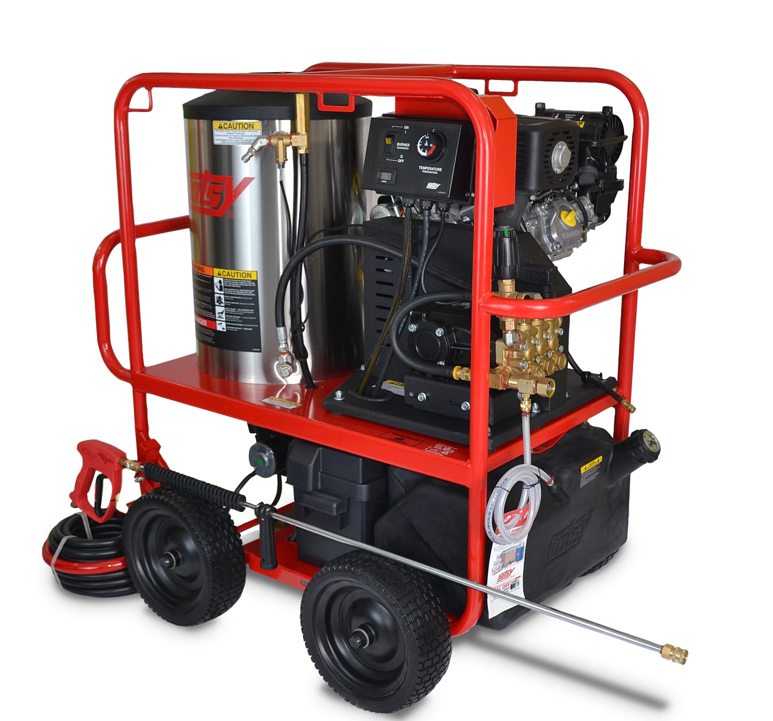 Hot water pressure washers