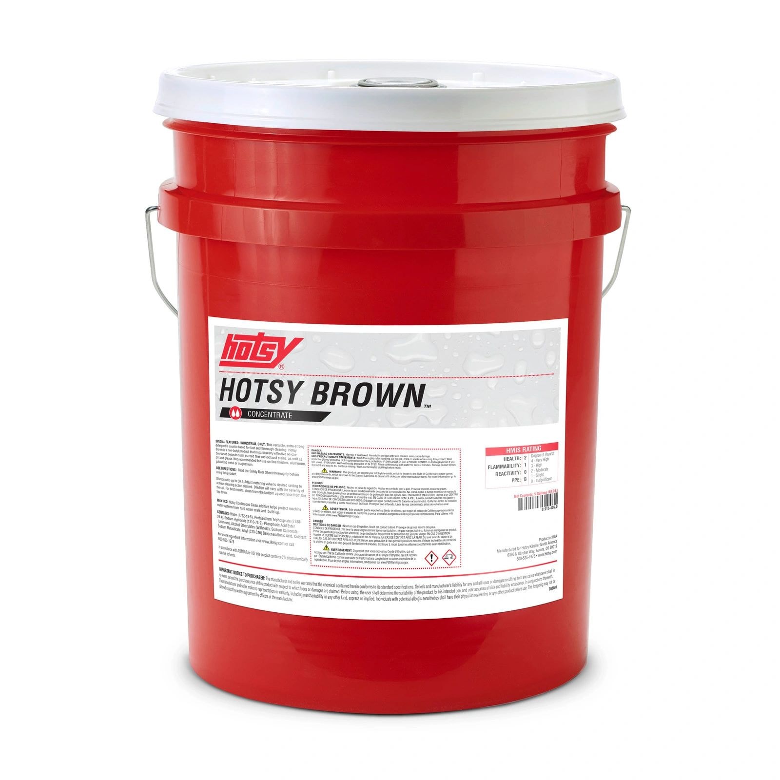 Hotsy Brown detergent